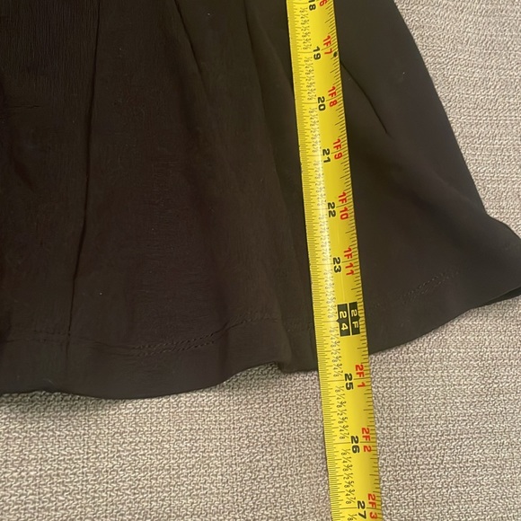 PHILOSOPHY Republic Clothing Black Dressy Top with Back Zipper & Flare Waist - Picture 8 of 11